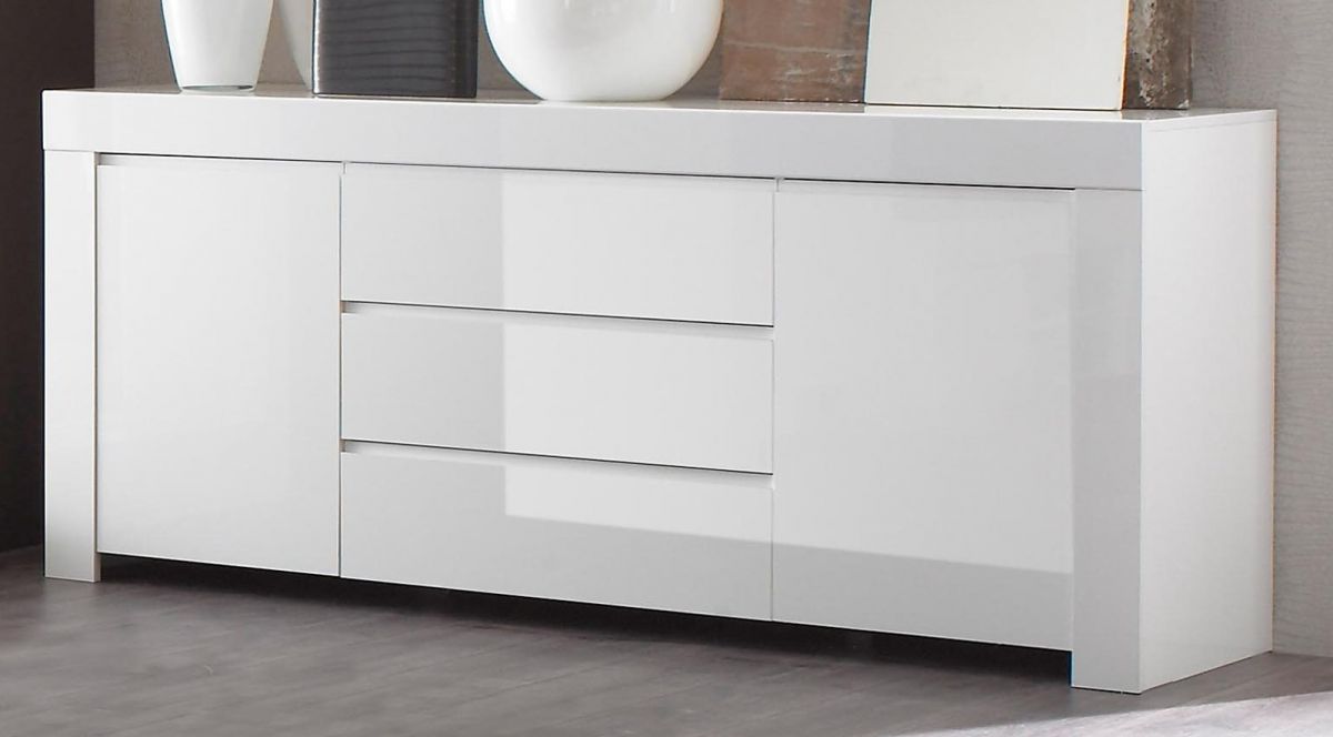 Sideboard Livorno Wei Hochglanz Lack Cm