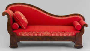 rotes Chaiselongue