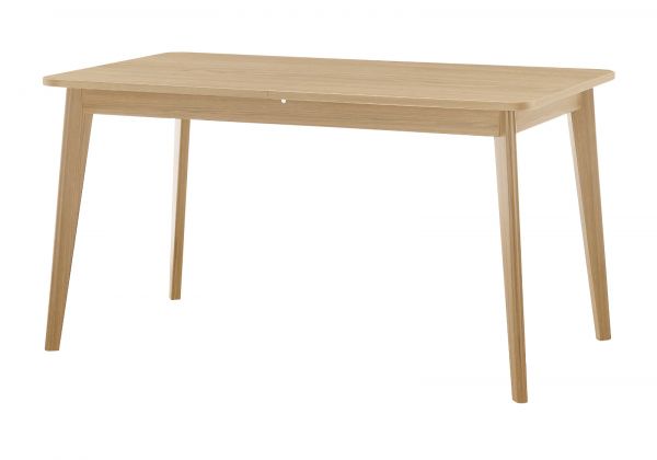 Esstisch Isgard in Scandi Eiche Kchentisch skandinavisch ausziehbar mit Einlegeplatte 140 - 180 x 90 cm