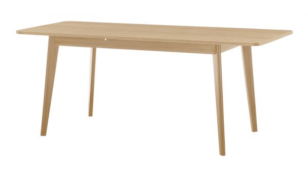 Esstisch Isgard in Scandi Eiche Kchentisch skandinavisch ausziehbar mit Einlegeplatte 140 - 180 x 90 cm