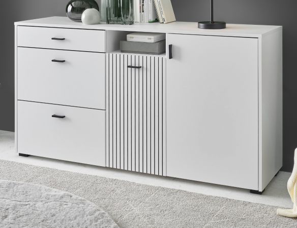 Sideboard Merced in wei matt Wohn- und Esszimmer Kommode 150 cm