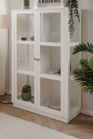 Highboard Blanverd in wei Wohn- und Esszimmer Vitrine 100 x 150 cm