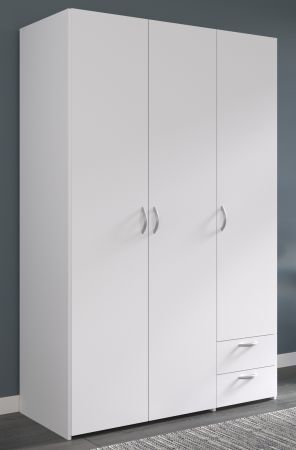 Kleiderschrank Enjour in wei Drehtrenschrank 3-trig 120 x 185 cm