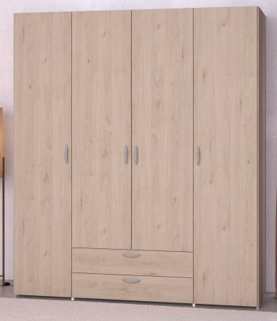 Kleiderschrank Enjour in Jackson Eiche Drehtrenschrank 4-trig 160 x 185 cm