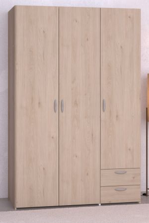 Kleiderschrank Enjour in Jackson Eiche Drehtrenschrank 3-trig 120 x 185 cm