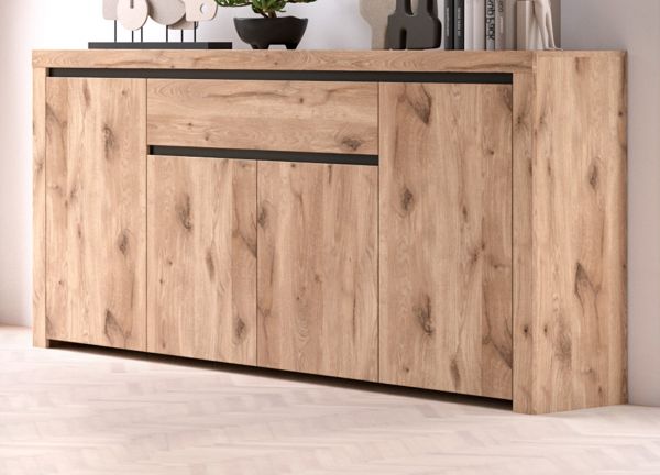 Sideboard Legano in Nox Eiche Kommode 170 x 91 cm