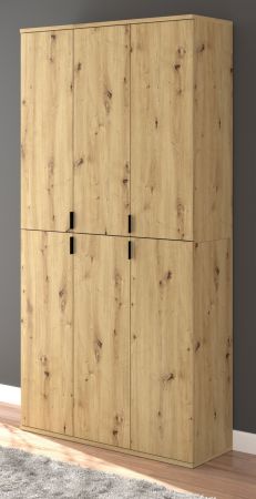 Garderobenschrank Line-Up in Artisan Eiche Mehrzweckschrank 91 x 193 cm