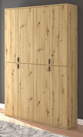 Garderobenschrank Line-Up in Artisan Eiche Mehrzweckschrank 122 x 193 cm