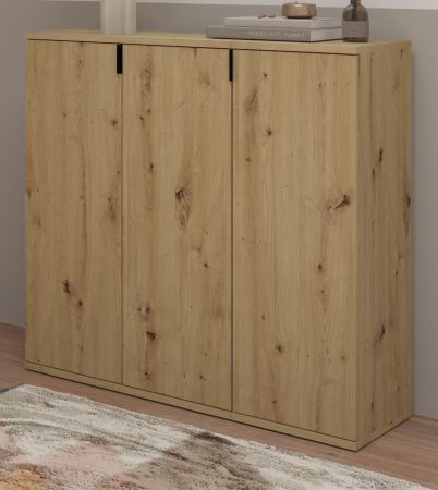 Kommode Line-Up in Artisan Eiche Sideboard Mehrzweckschrank 91 x 99 cm