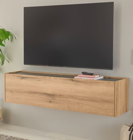 TV-Lowboard Center in Evoke Eiche und grau TV-Unterteil hngend 150 cm Hngeschrank