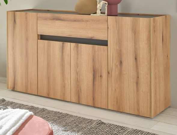 Sideboard Center in Evoke Eiche und grau Kommode 170 x 87 cm