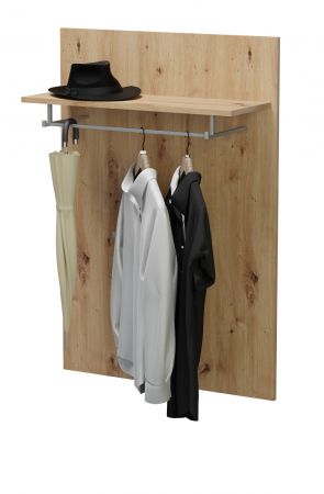 Garderobenpaneel Piazza in Eiche Wandgarderobe 76 x 110 cm