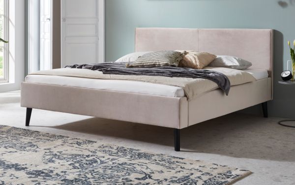 Polsterbett Telso in beige Doppelbett Liegeflche 180 x 200 cm