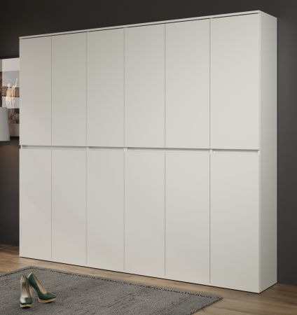 Garderobenschrank Nevada in wei Schuhschrank 222 x 191 cm